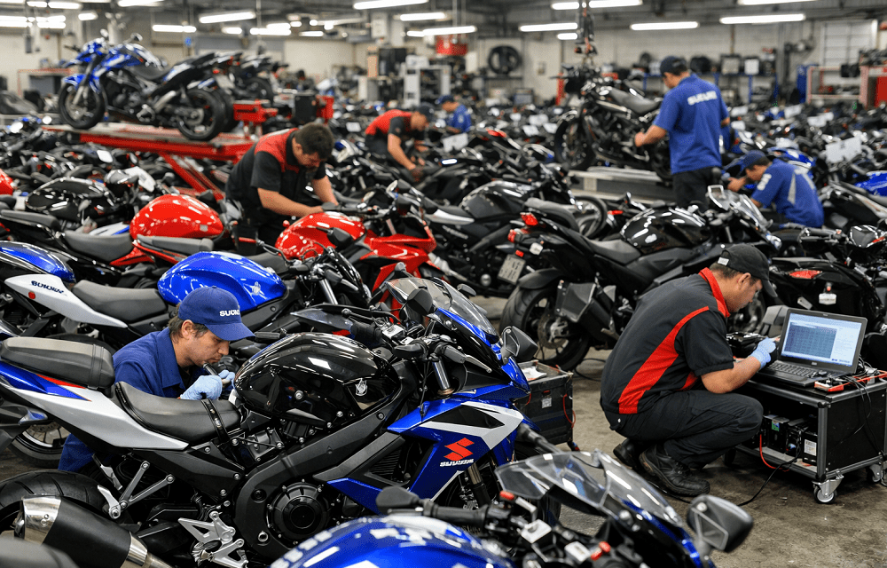 Suzuki llama a revisar más de 8 mil motocicletas