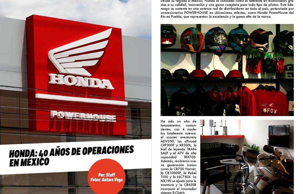 Honda: 40 años de operaciones en México