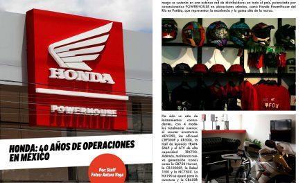 Honda: 40 años de operaciones en México