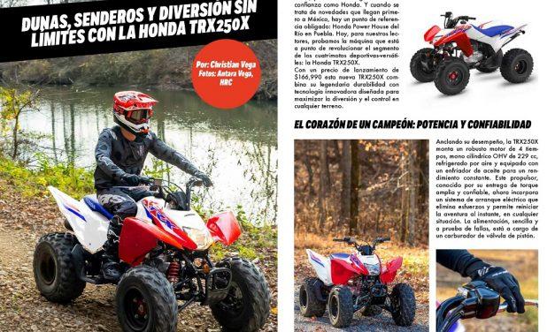 Diversión sin límites con la Honda TRX250X