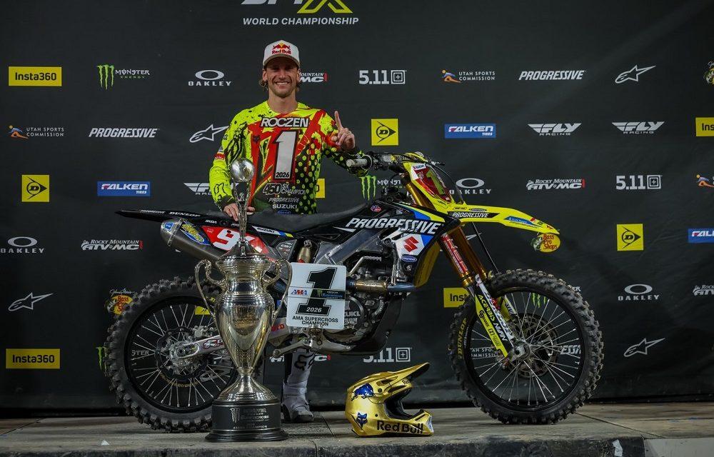 Ken Roczen conquista el título de Supercross 450SX