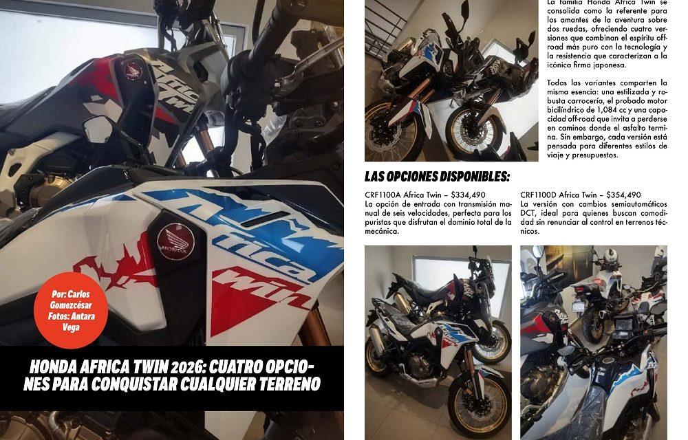 Africa Twin 2026: 4 opciones para todo terreno