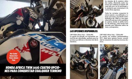 Africa Twin 2026: 4 opciones para todo terreno