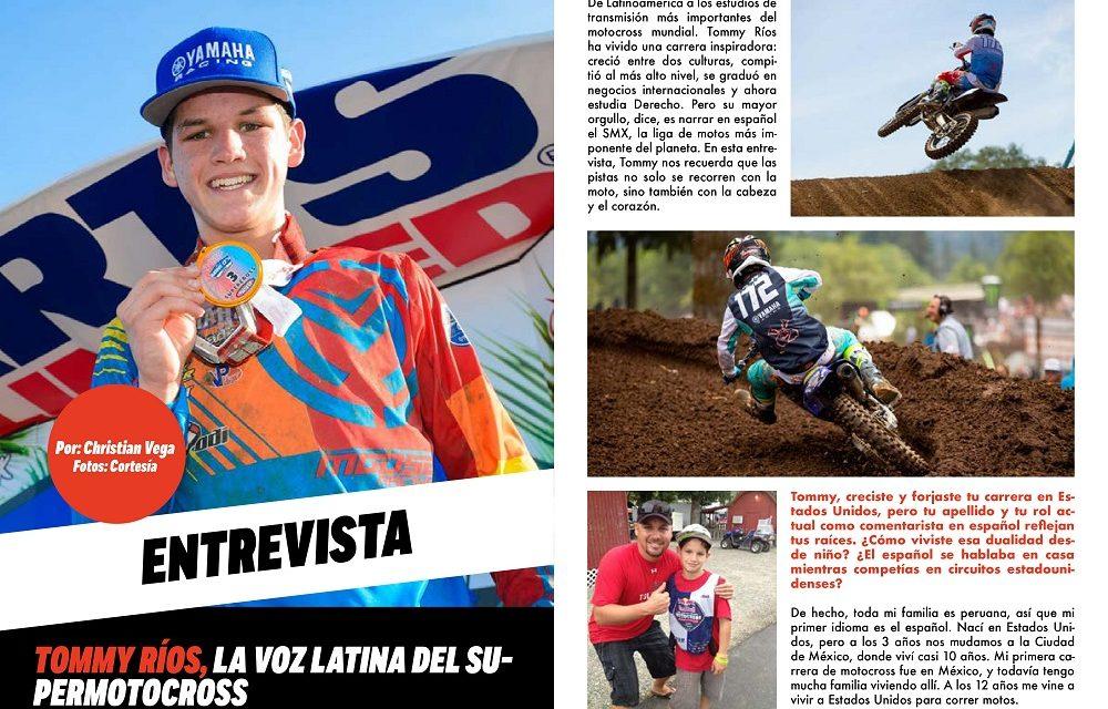 Tommy Ríos, la voz latina del SuperMotocross