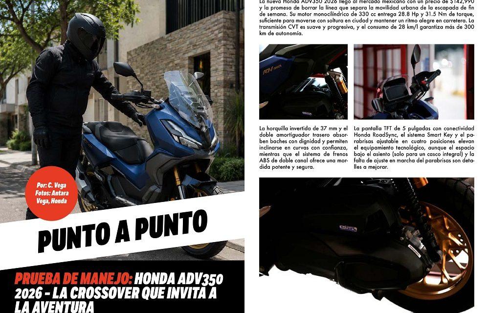 Honda ADV350 2026 – La crossover que invita a la aventura