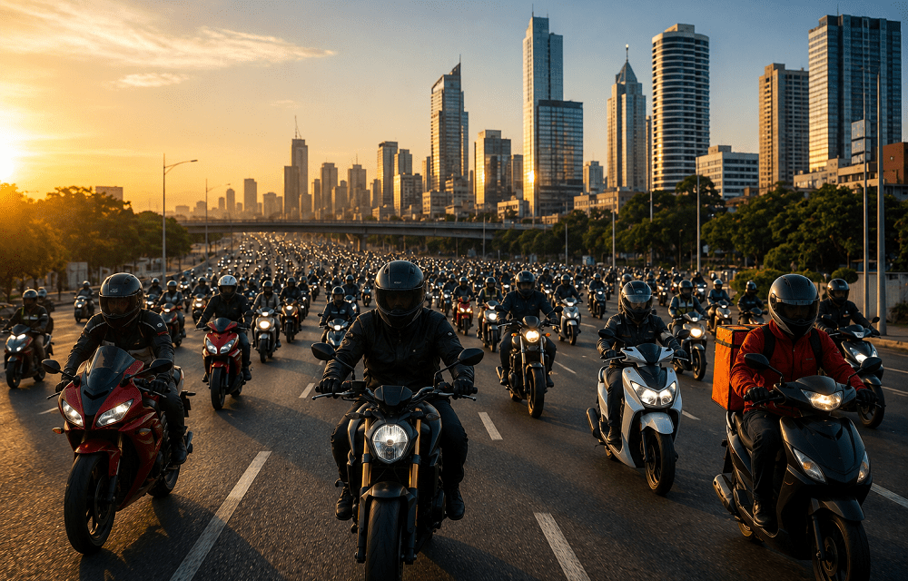 Parque de motos se cuadruplica en México